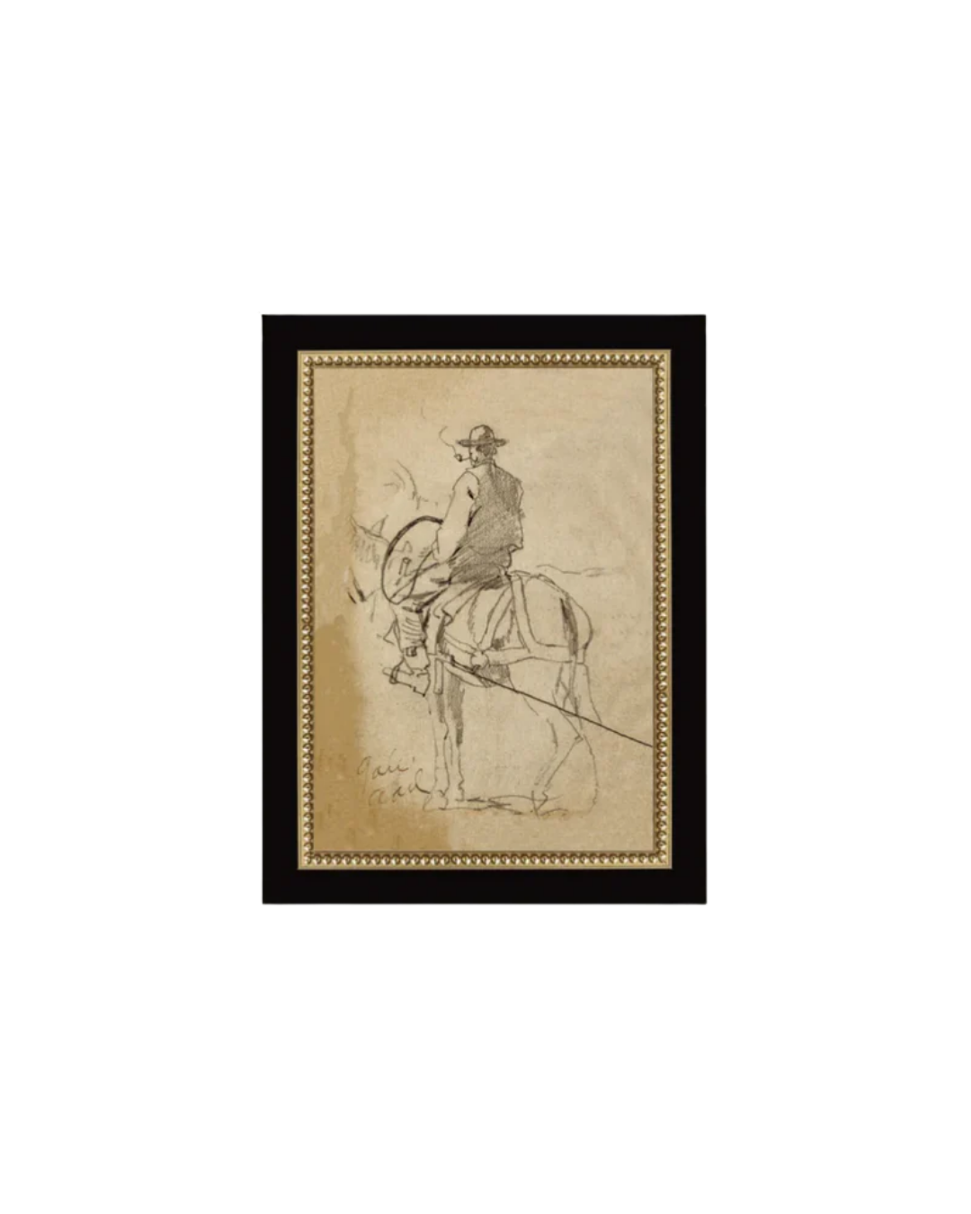 Petal Lane Home, Man Riding a Horse