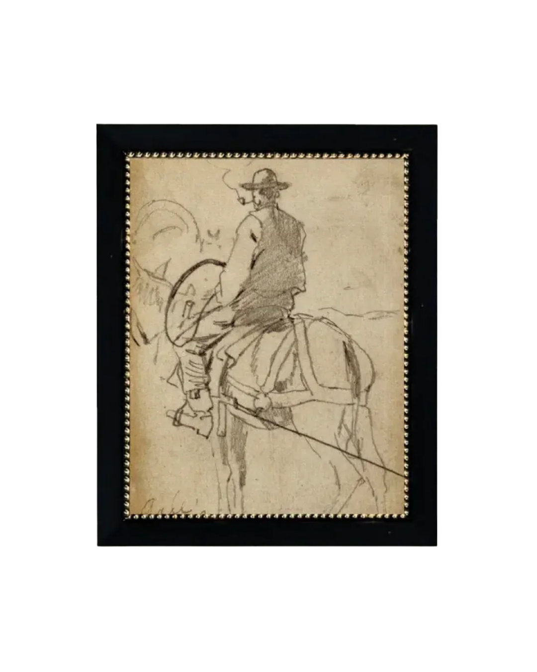 Petal Lane Home, Man Riding a Horse