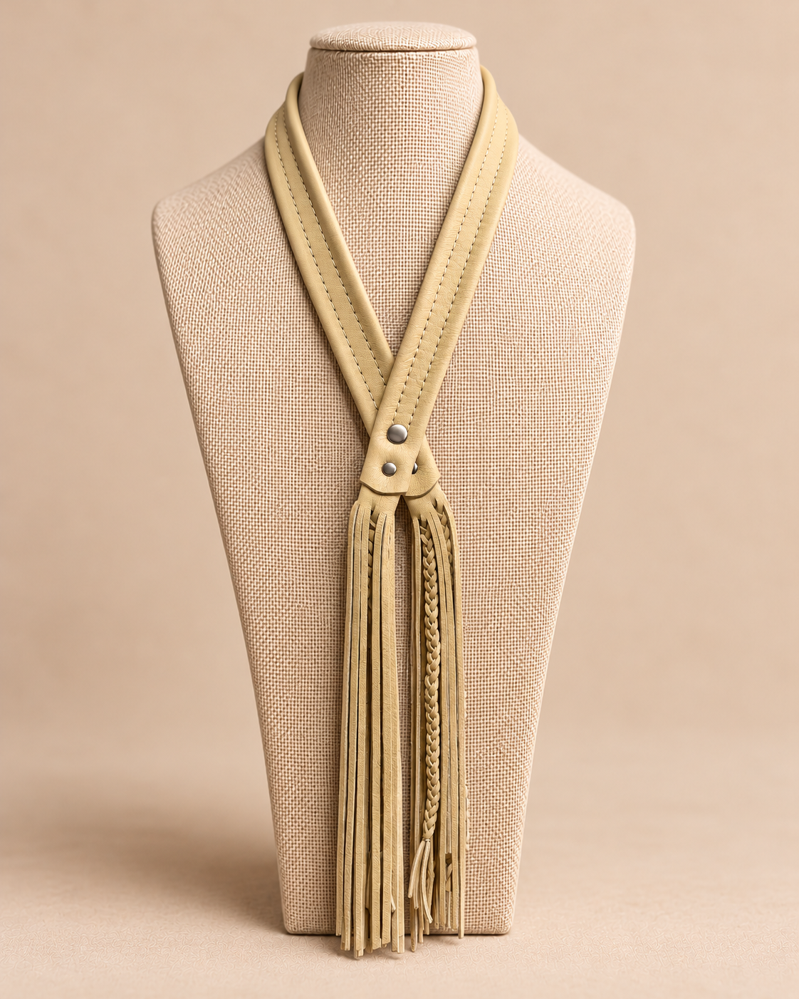 Leather Fringe Bolo