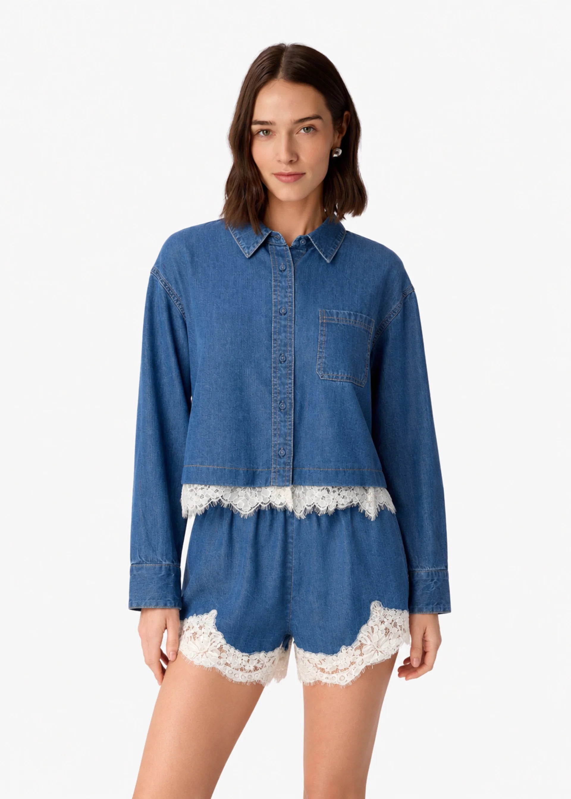 Cami NYC, Garance Cropped Shirt