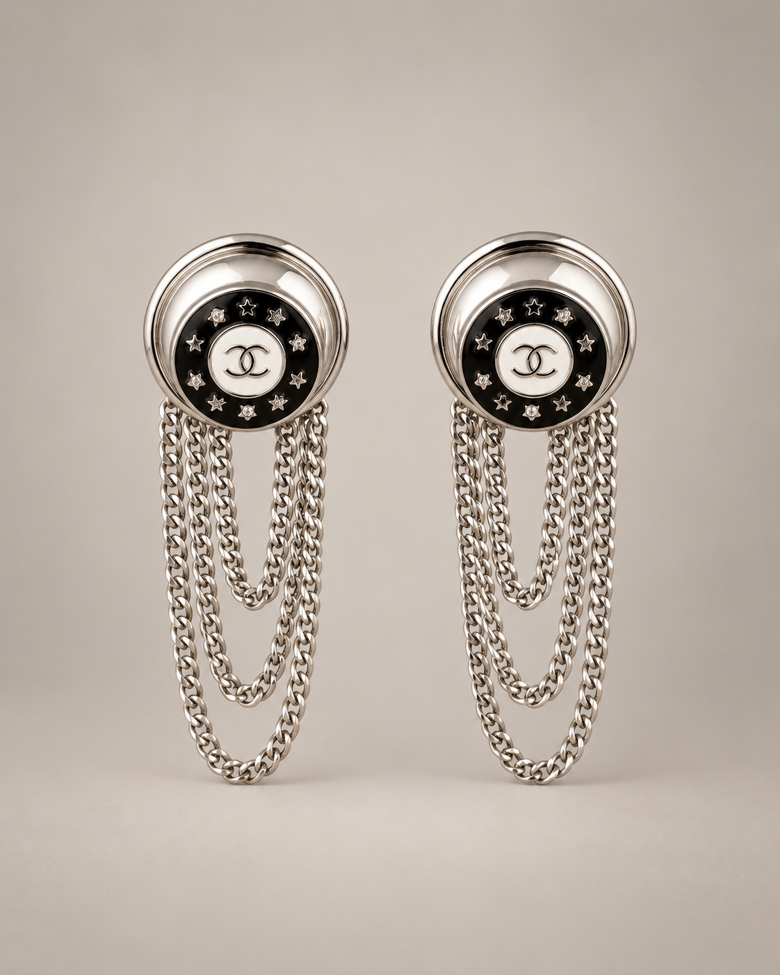 Vintage Silver Chain Earring