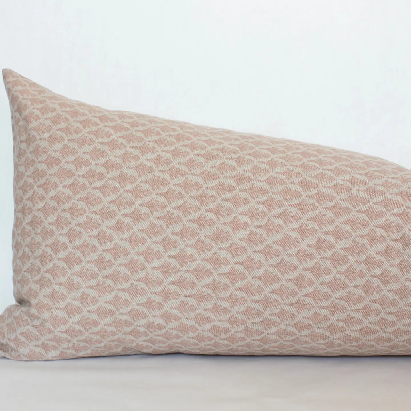Textileish, Neutral Floral Lumbar Pillow