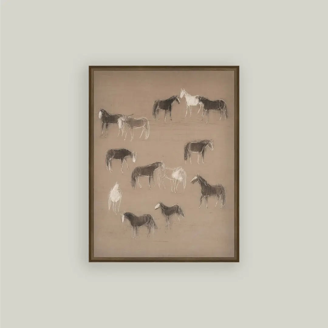 Petal Lane Home, Horse Herd Sketch