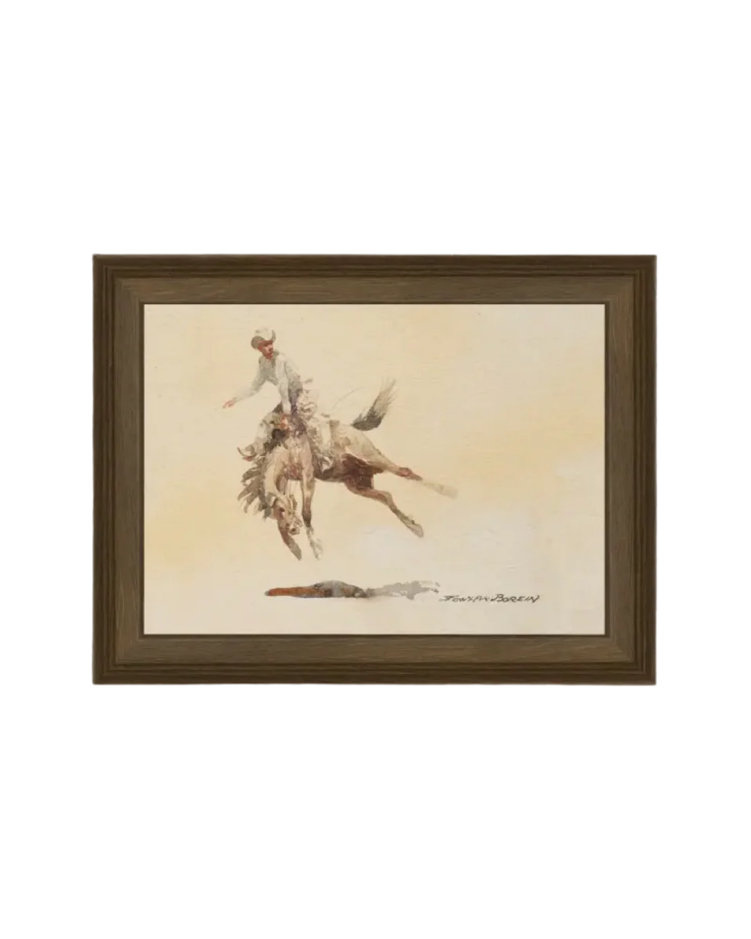 Petal Lane, Bucking Rider 16 x 12