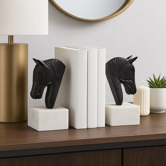 Sagebrook Home, Horse Bookends