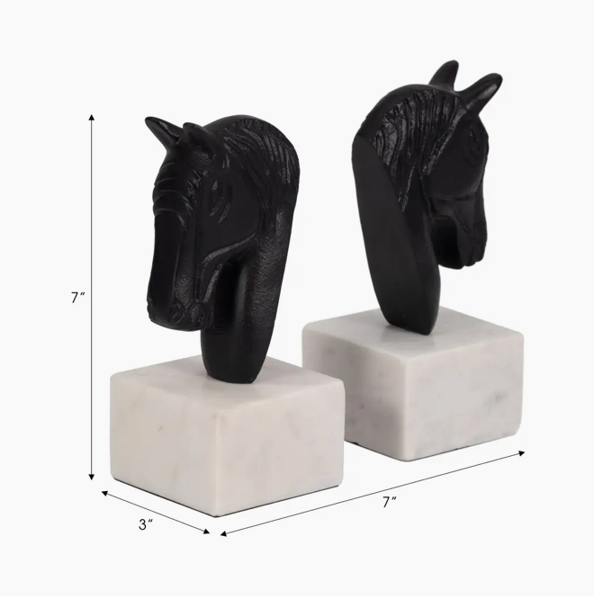 Sagebrook Home, Horse Bookends