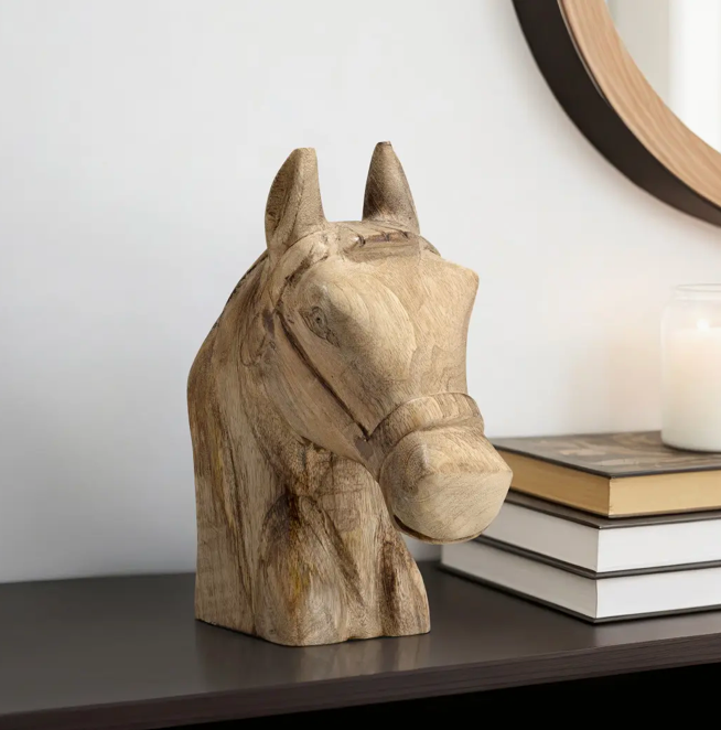 Sagebrook Home, Horse Head Figurine