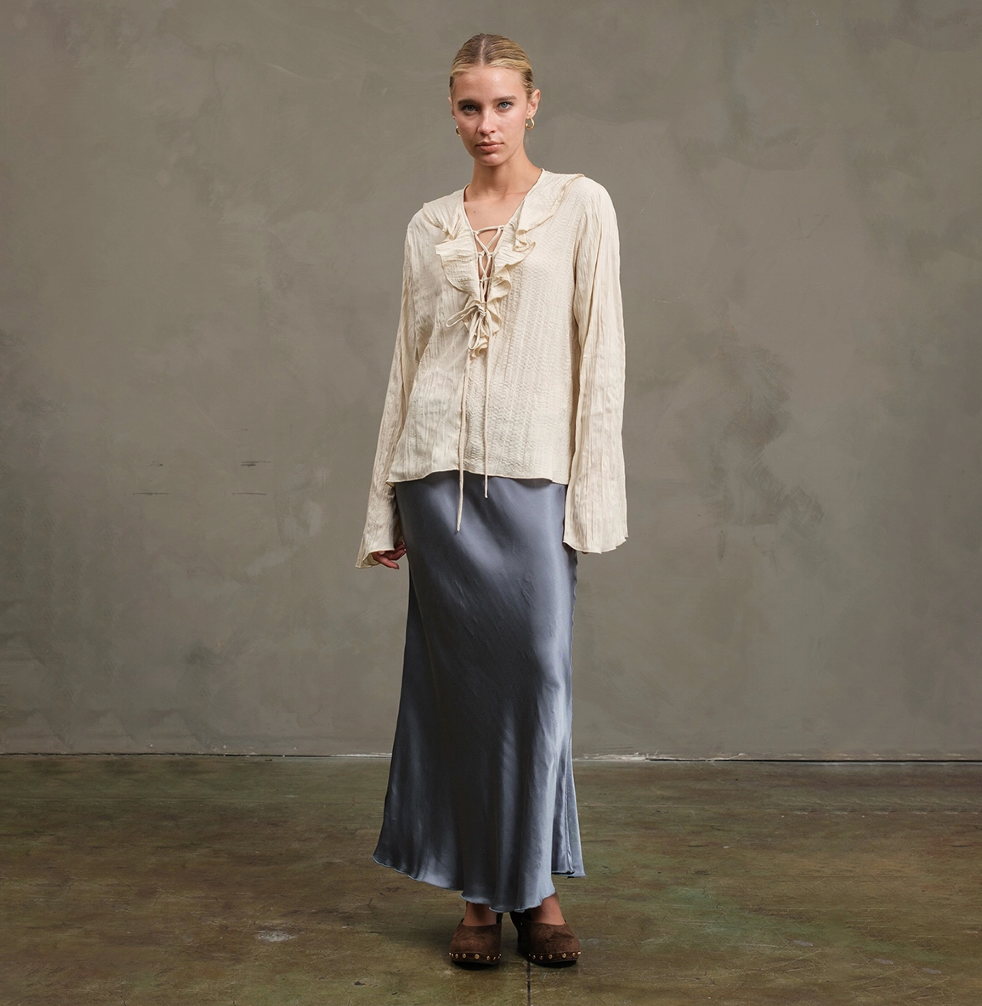 ie field, Satin Slip Skirt