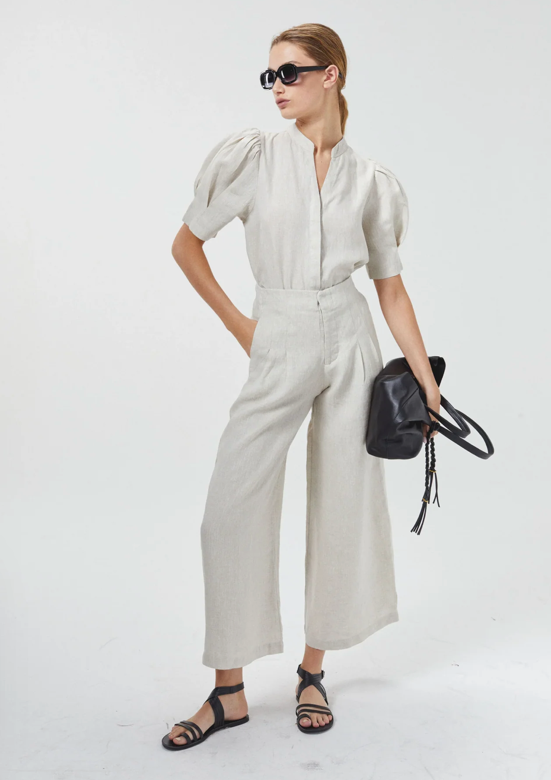 Lanhtropy, Culotte Linen Pants