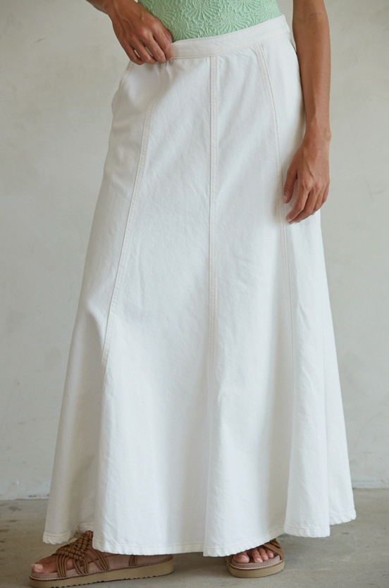le field, Denim Maxi Skirt