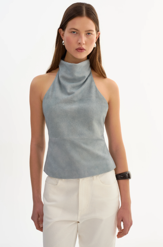 Lamarque, Alva Suede Halterneck Top