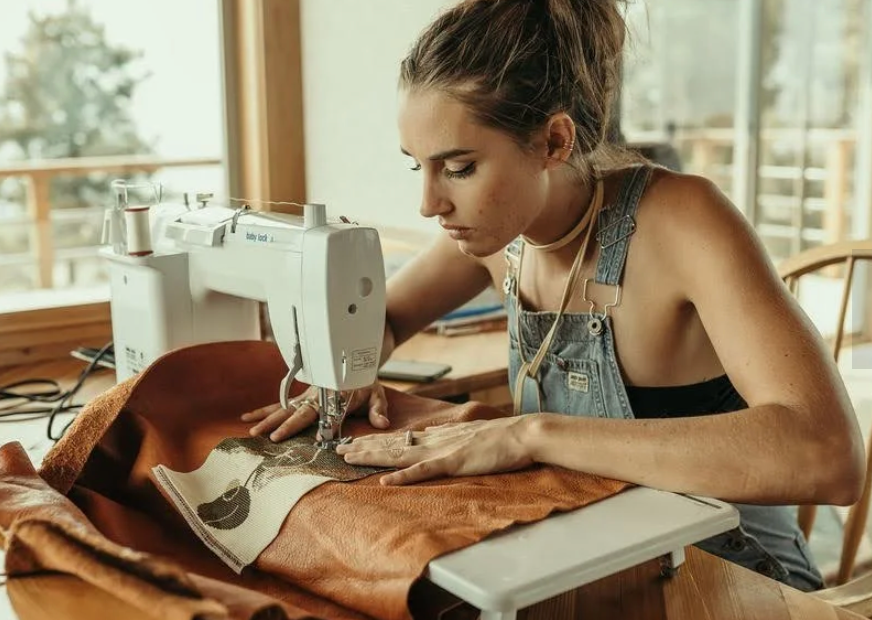 Leather + Sage, Fringe Bolo