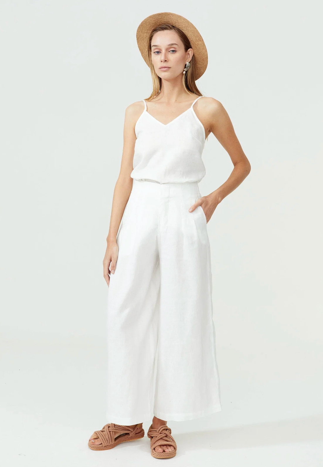 Lanhtropy, Culotte Linen Pants