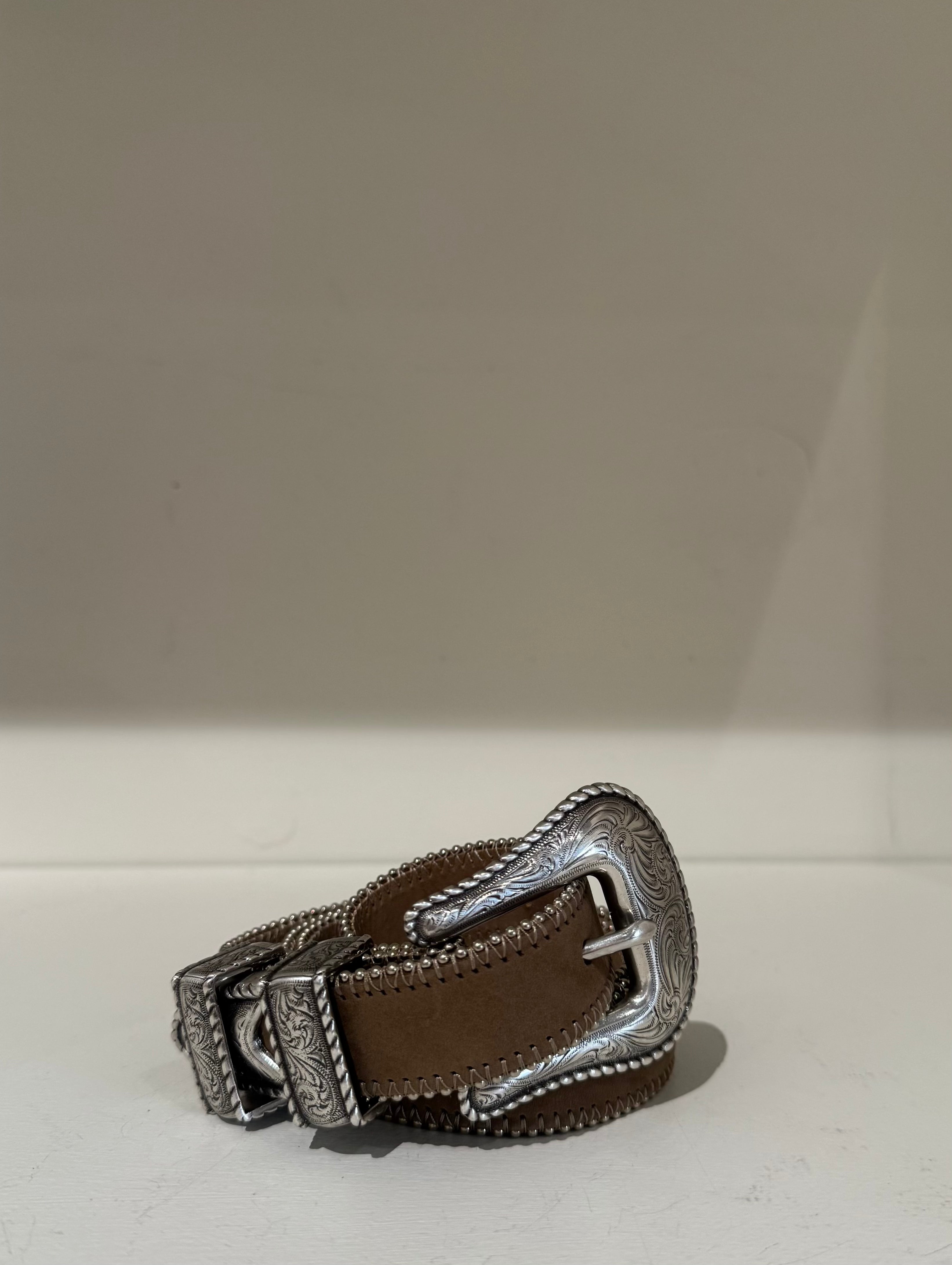Streets Ahead, Silver Hand Tooled Belt