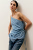 Denim Wrap Top