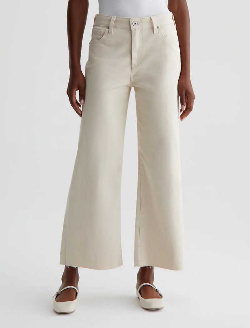 Saige Wide Leg Crop, Stone