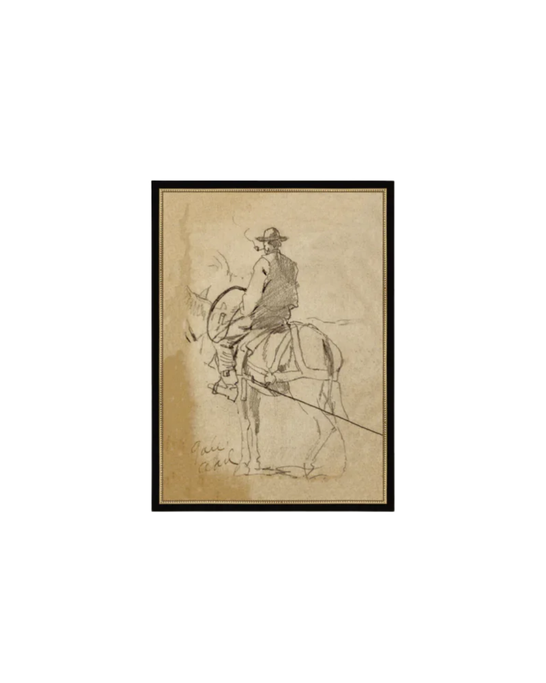 Petal Lane Home, Man Riding a Horse