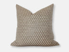 Textileish, Brown Floral Pillow