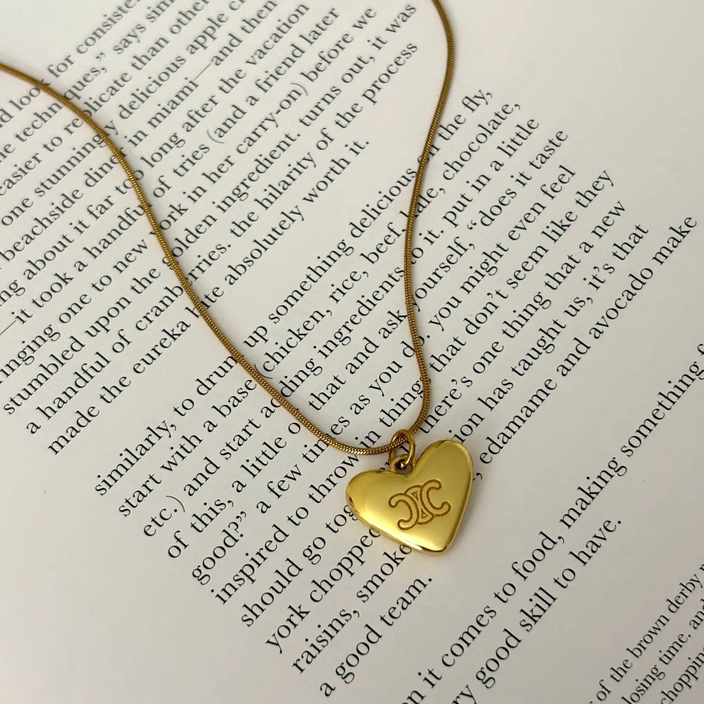 CR, Celine Repurposed Necklace