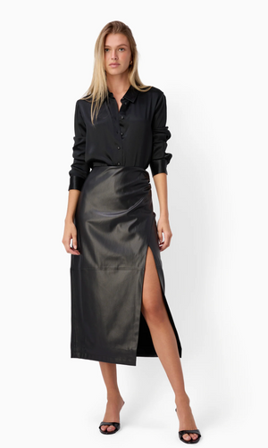 CAMI NYC, Vegan Leather Skirt