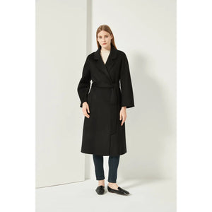 Classic Wrap Coat Black