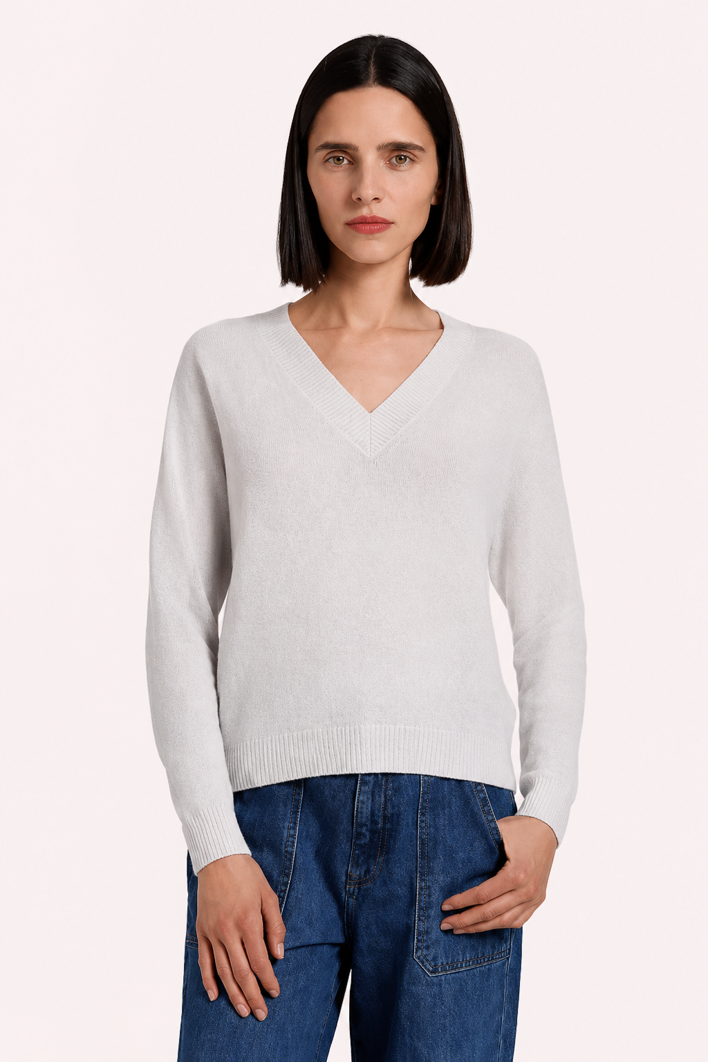 MR, Cashmere Shrunken V, TS