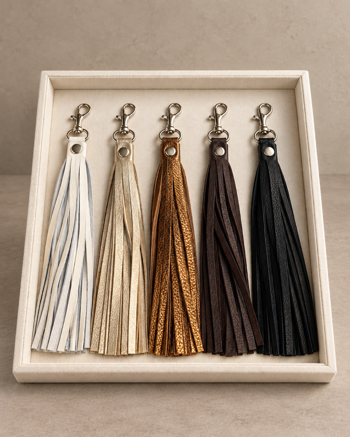 Sable Western, Leather Fringe Keychain