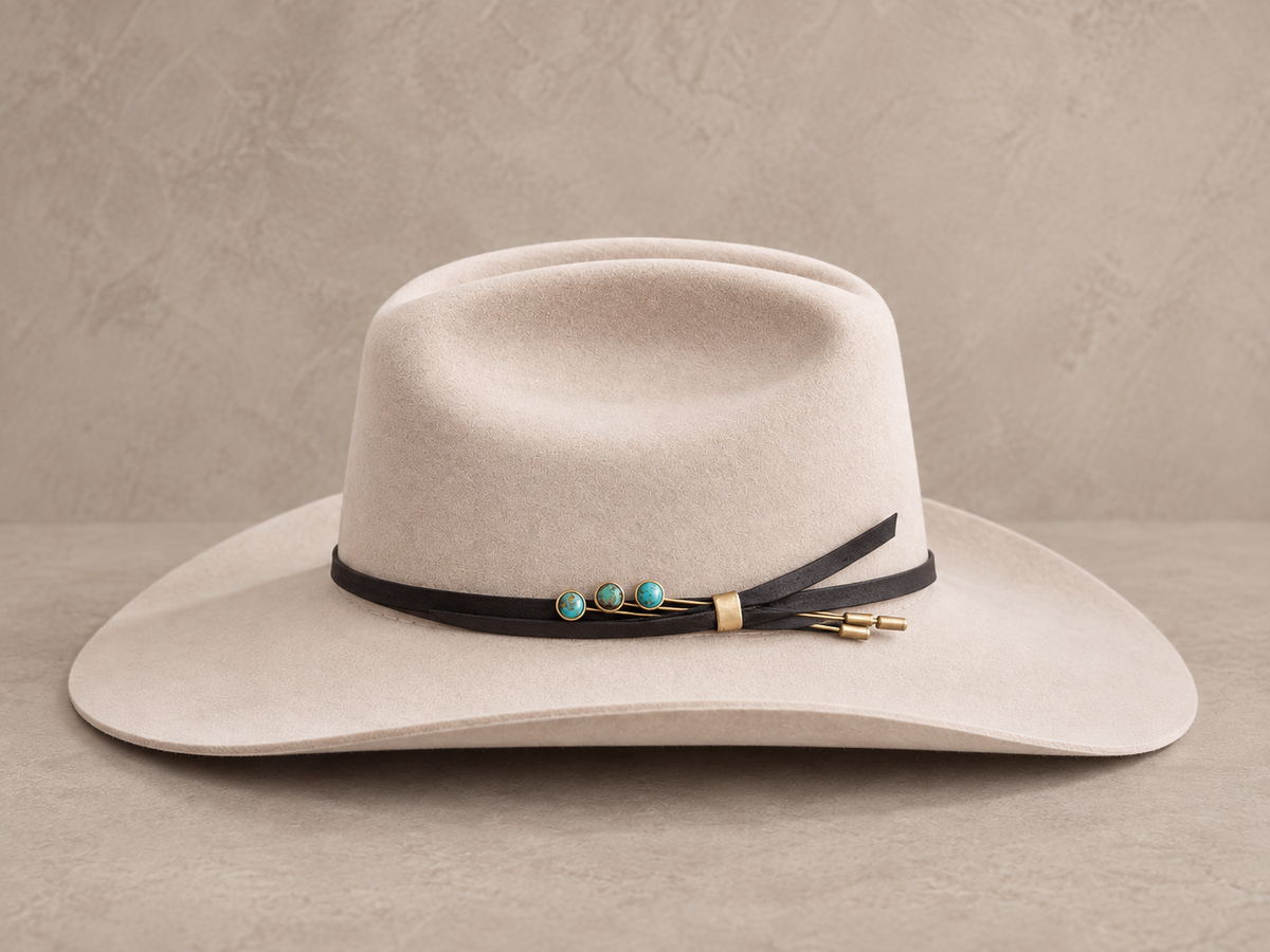 CF, Turquoise Hat Pin