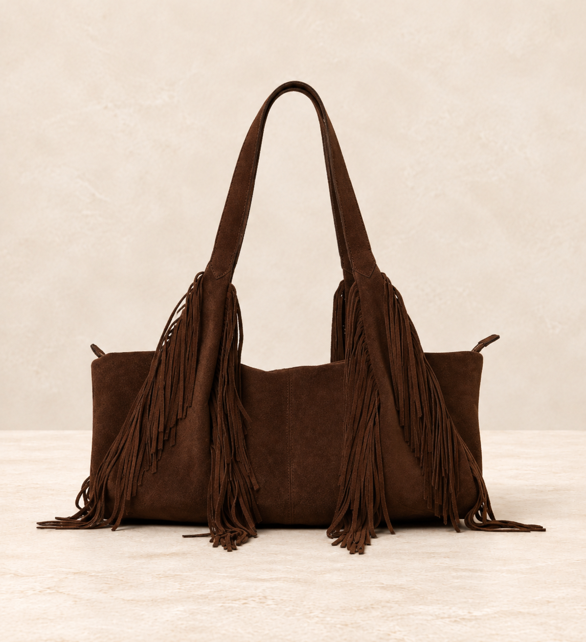 Carter Fringe Suede Bag