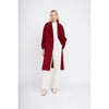 Classic Wrap Coat, Burgundy