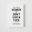 Women Who Don't... Book