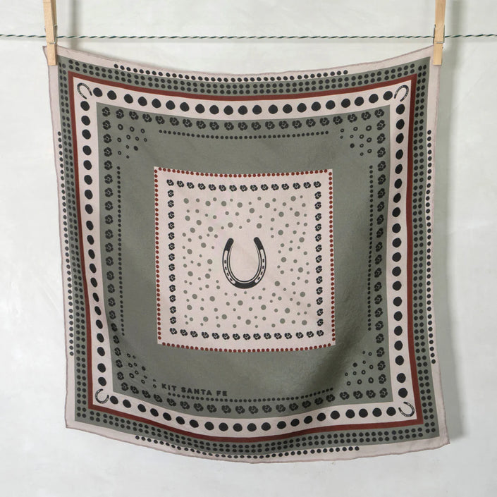 Kit Santa Fe, Silk Horseshoe Bandana