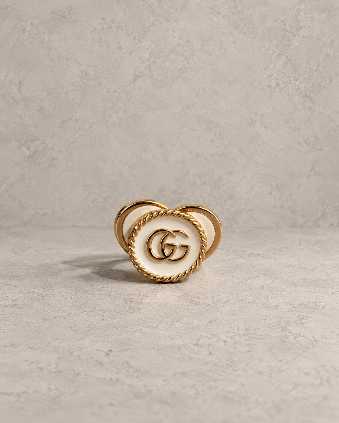 Vintage Ivory Rope Bandana Slide