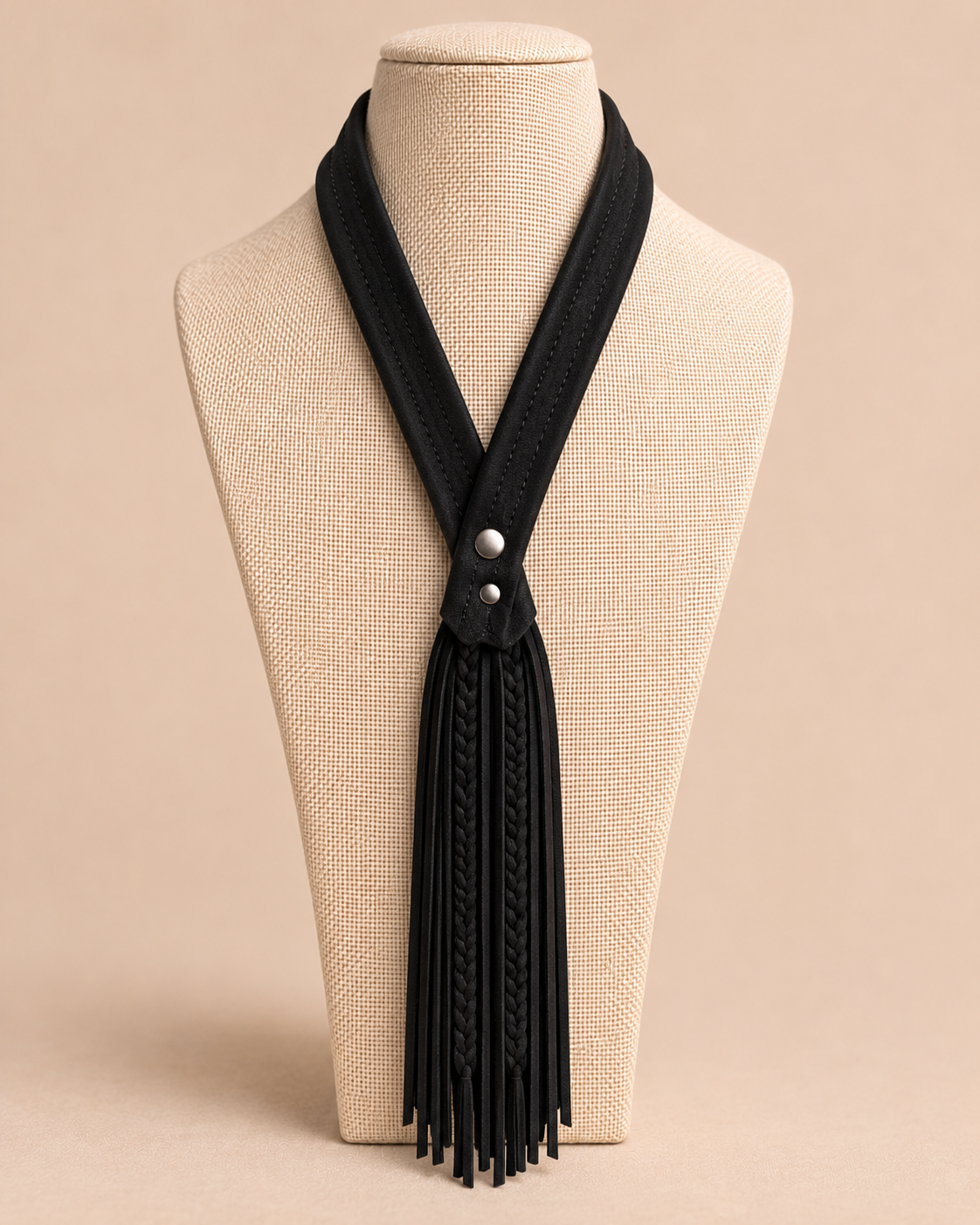 Leather Fringe Bolo