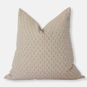 Textileish, Neutral Floral Pillow