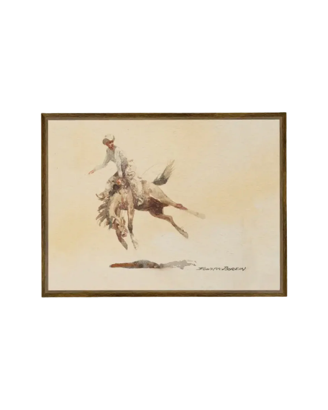 Petal Lane, Bucking Rider 32 x 24