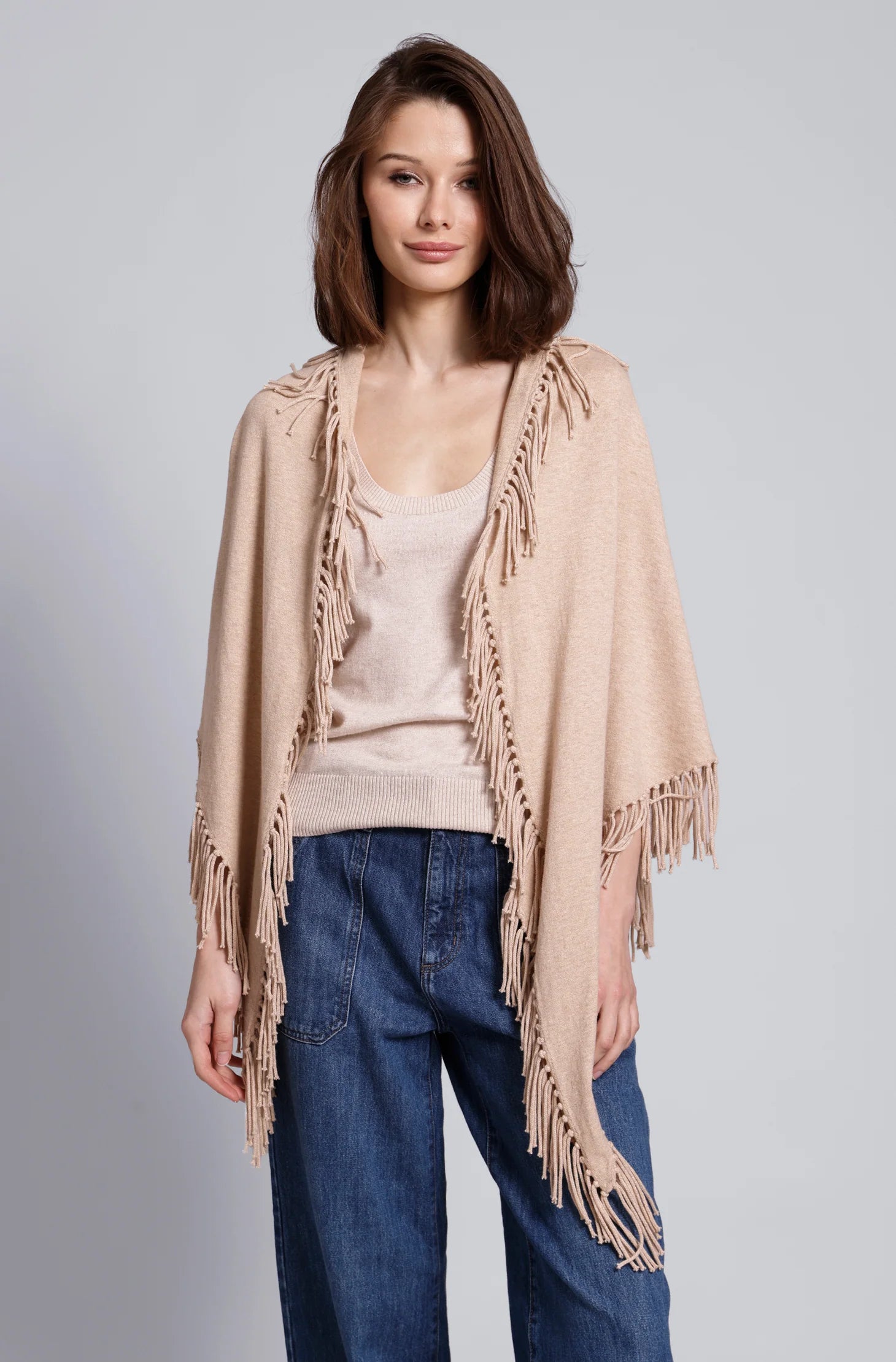 MR, Cashmere Fringe Shawl