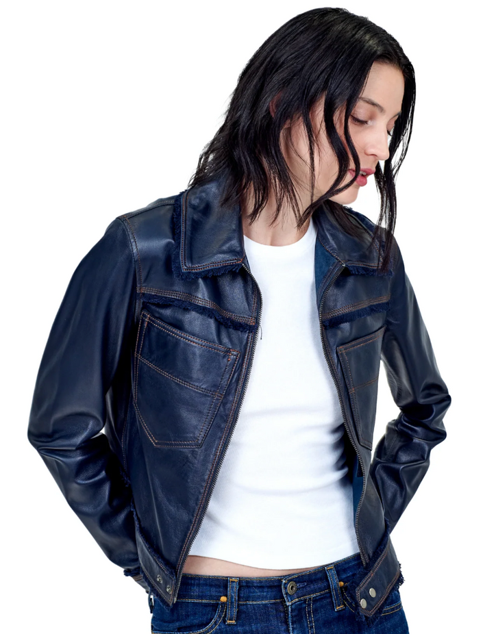 Jakett, Leather Jacket, Midnight