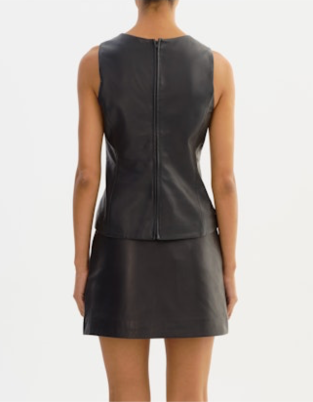Lamarque, Blair Sleevless Leather Top