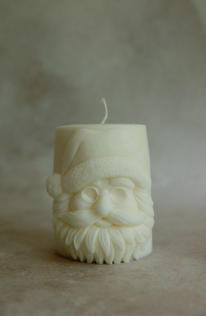 Verba Candle Co., Santa Pillar Candle