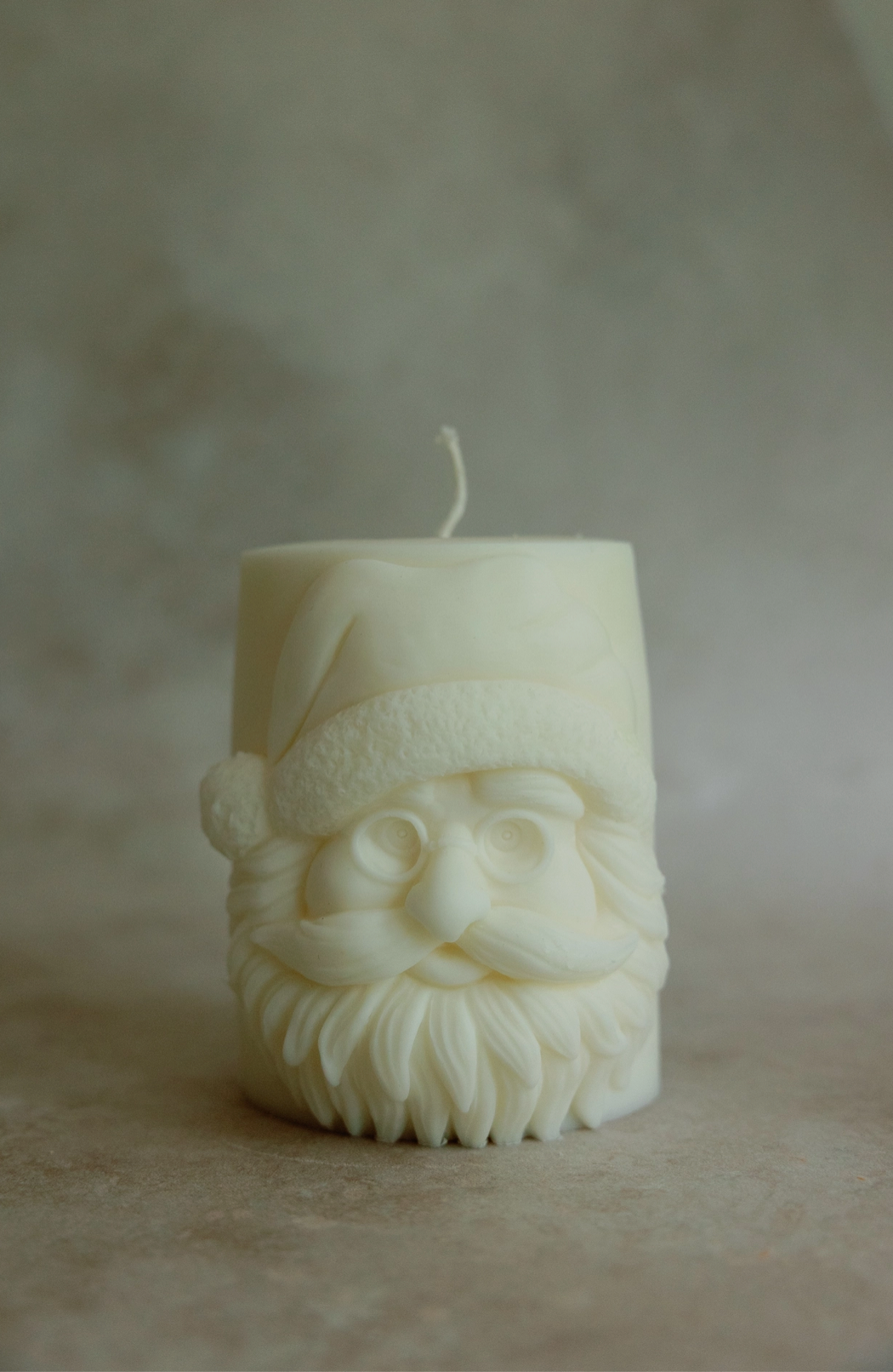 Verba Candle Co., Santa Pillar Candle