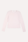 Minnie Rose, Sheer Luxury Cashmere Raglan Crew With Rolled Trims