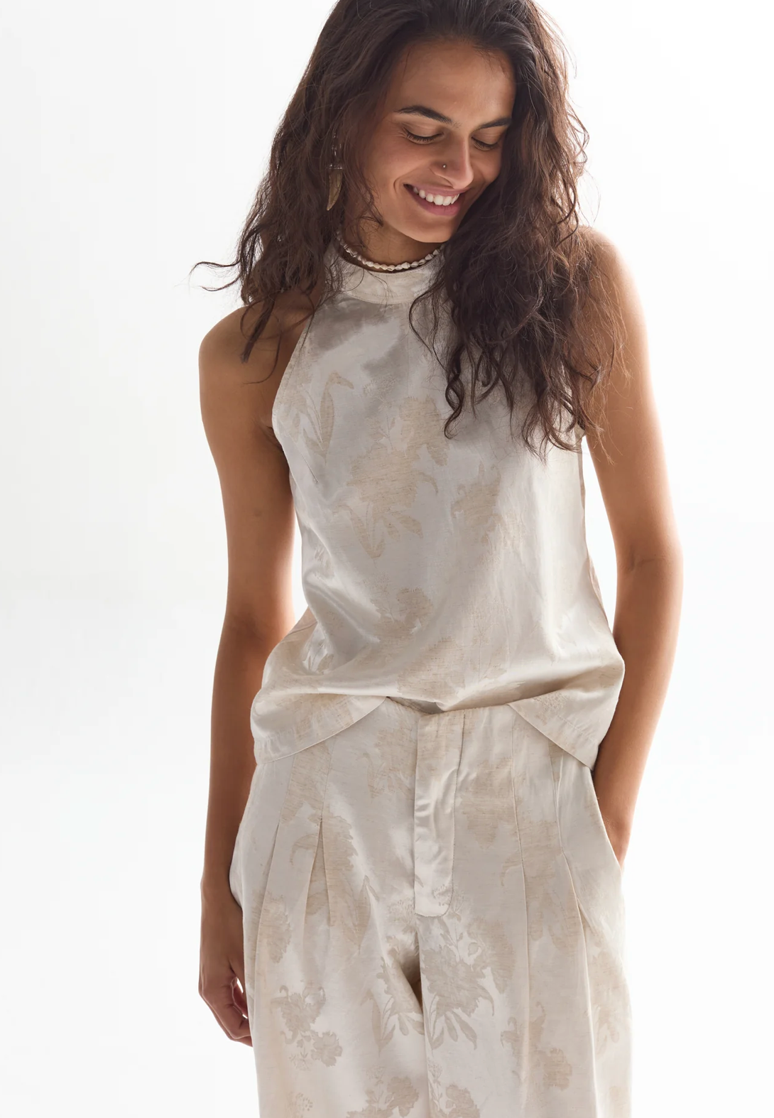 Lanhtropy, Olivia Brocade Top