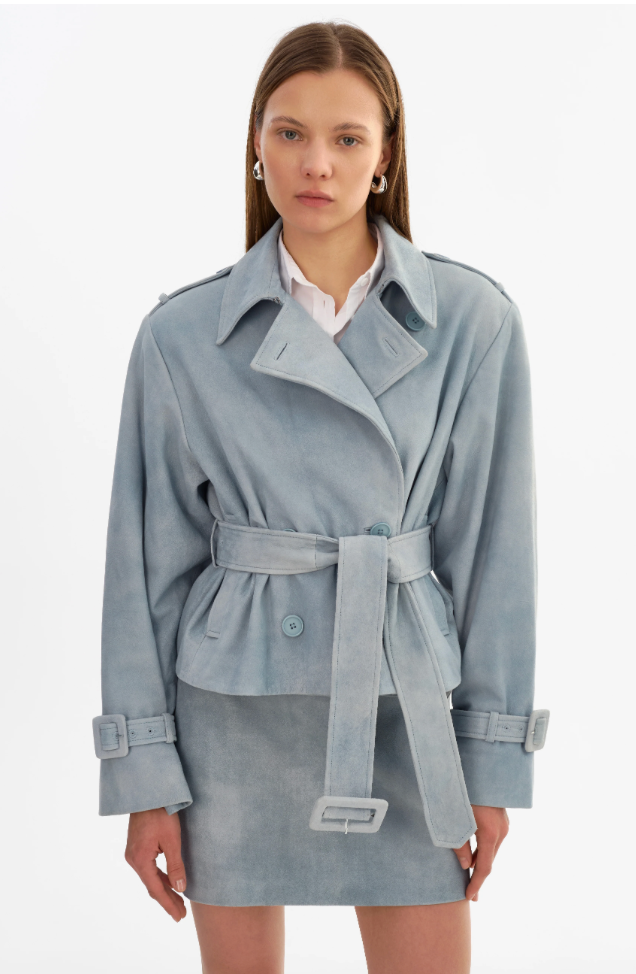 Lamarque, Dhana Suede Short Trench Coat