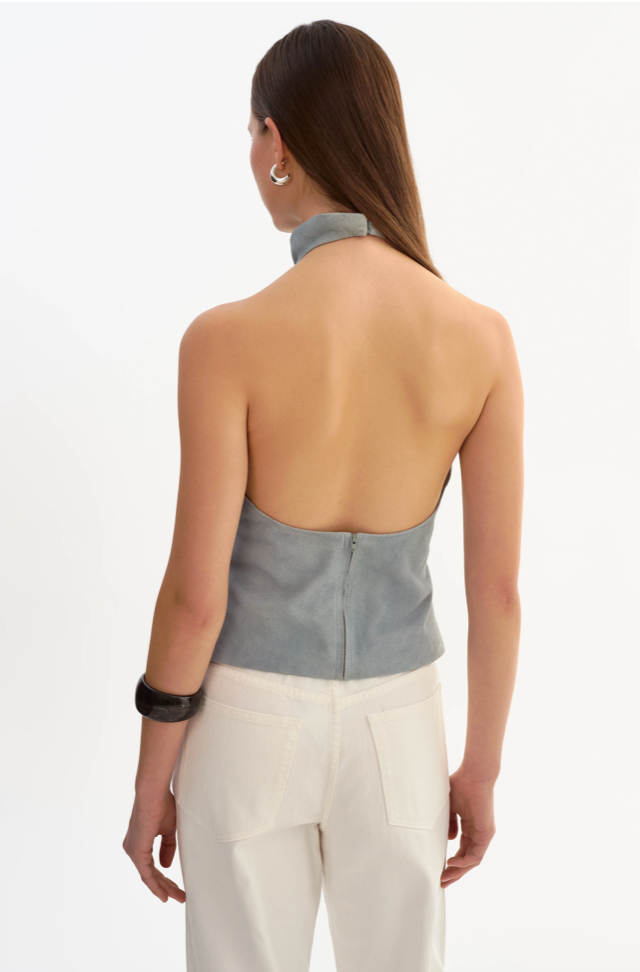 Lamarque, Alva Suede Halterneck Top