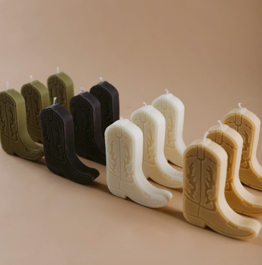 SR, Western Boot Candle