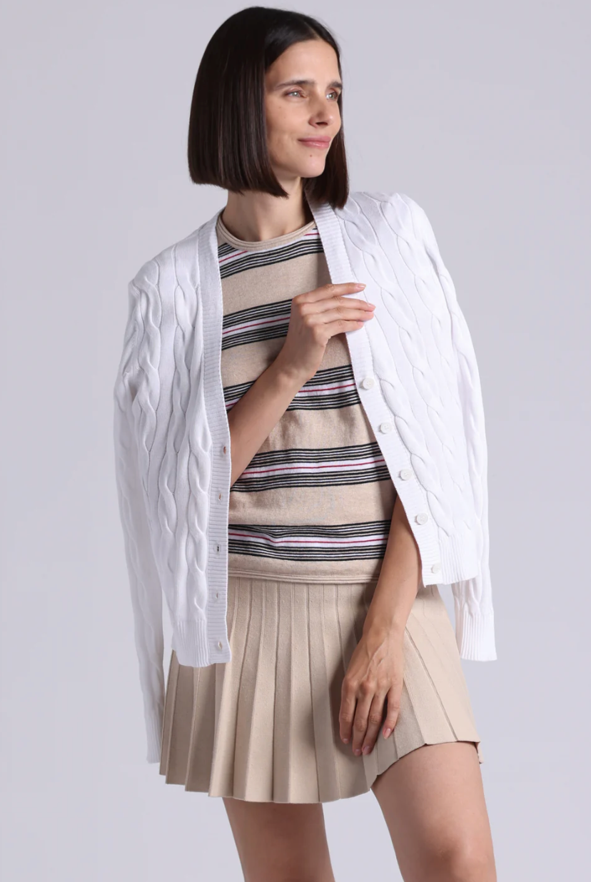 Minnie Rose, Cotton Cable Cardi