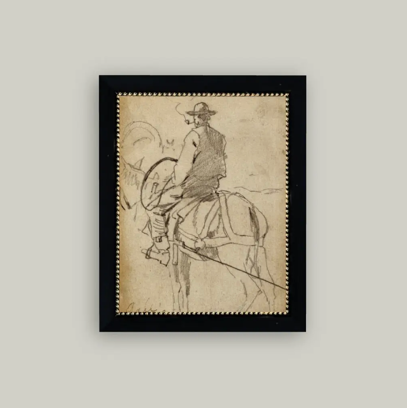 Petal Lane Home, Man Riding a Horse