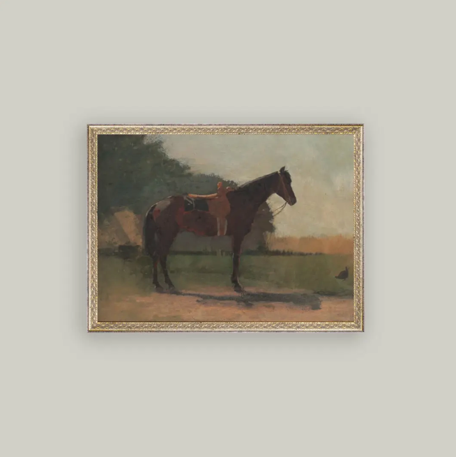 Petal Lane Home, Saddled Horse