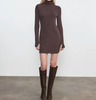 Enza Costa, Knit Turtleneck Mini Dress
